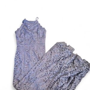 BCX Lavender Lace Trumpet Dress Size 9